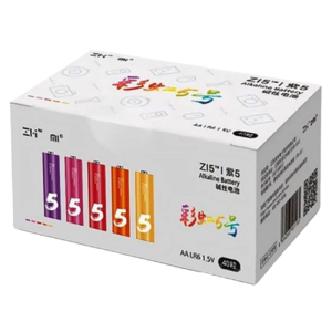 باتری نیم قلمی آلکالاین شیائومی بسته 40 عددی مدل z17