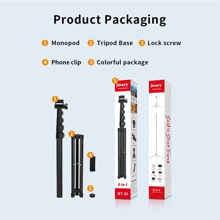 سه پایه نگهدارنده دوربین جی ماری مدل MT-39 - Image 2