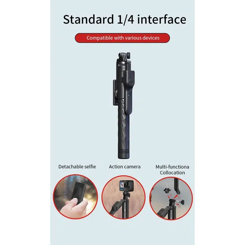 سه پایه نگهدارنده گوشی و دوربین جیماری مدل KT-239 - تصویر 3