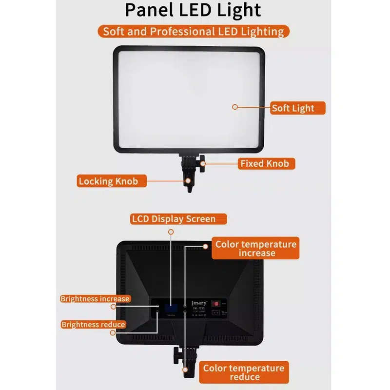 نور ثابت ال ای دی جیماری مدل Jmary FM-17RS - تصویر 9