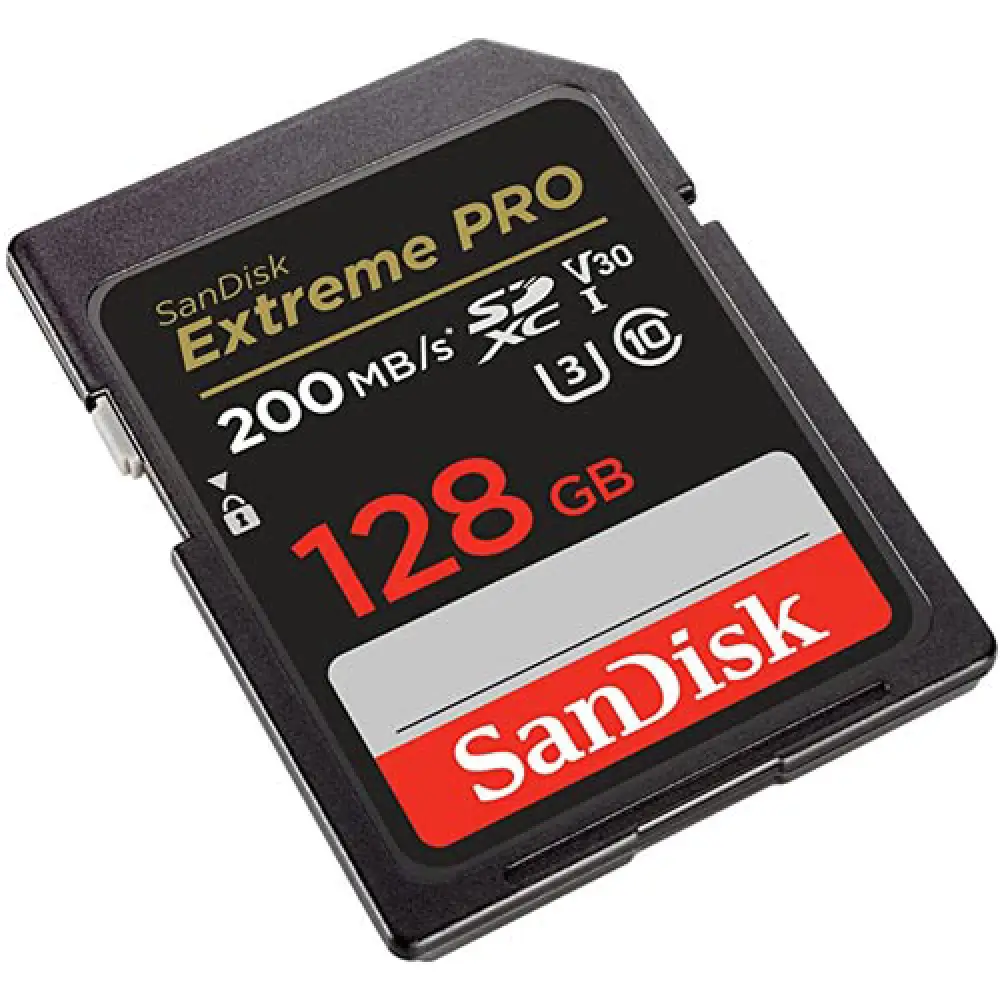 کارت حافظه SanDisk 128GB Extreme PRO 200MB/s کلاس 10 استاندارد UHS-I U3 V30 سرعت 200 مگابایت بر ثانیه - Image 2